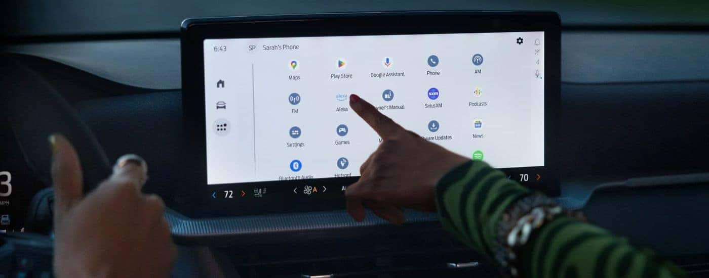 Touchscreen infotainment display in a 2026 Ford Explorer