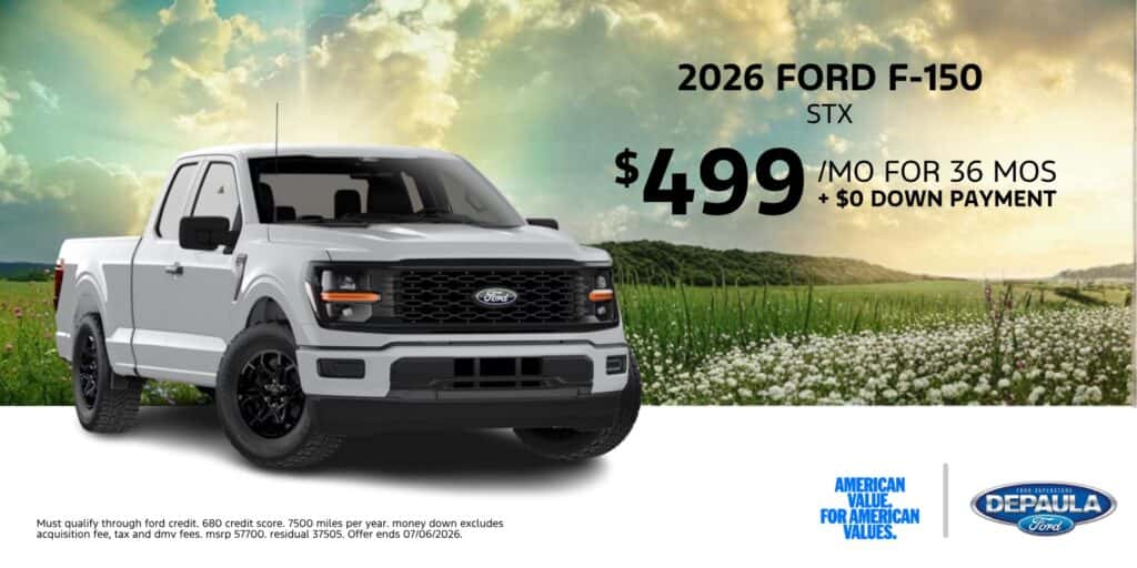 2026 FORD F-150 STX $499/MO FOR 36 MOS + $0 DOWN PAYMENT
