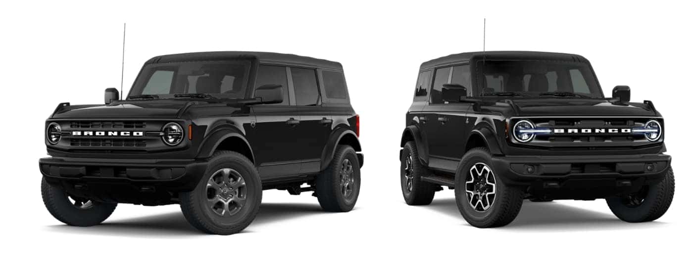 Black 2026 Ford Bronco Big Bend vs black 2026 Ford Bronco Outer Banks