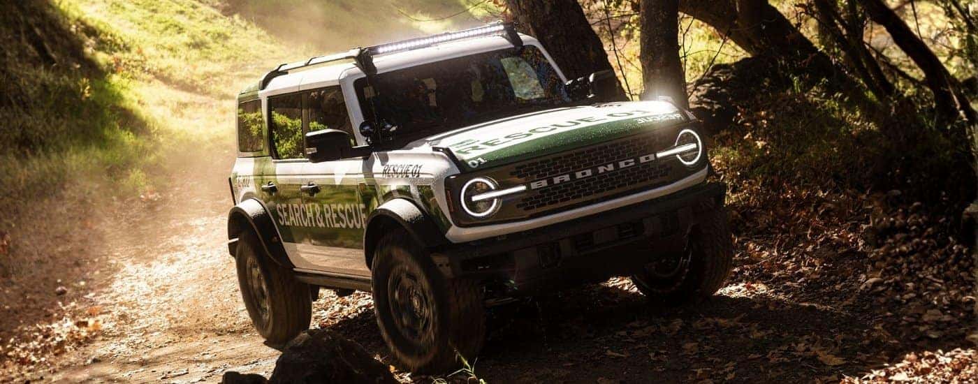 White 2026 Ford Bronco off-roading