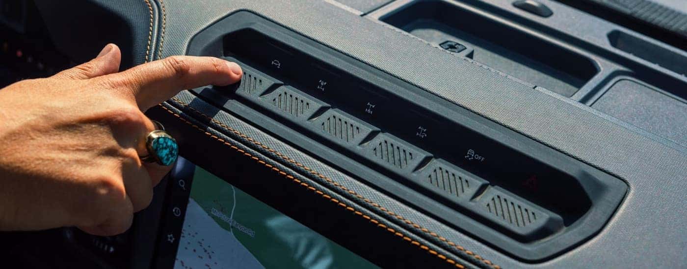 Buttons in a 2026 Ford Bronco