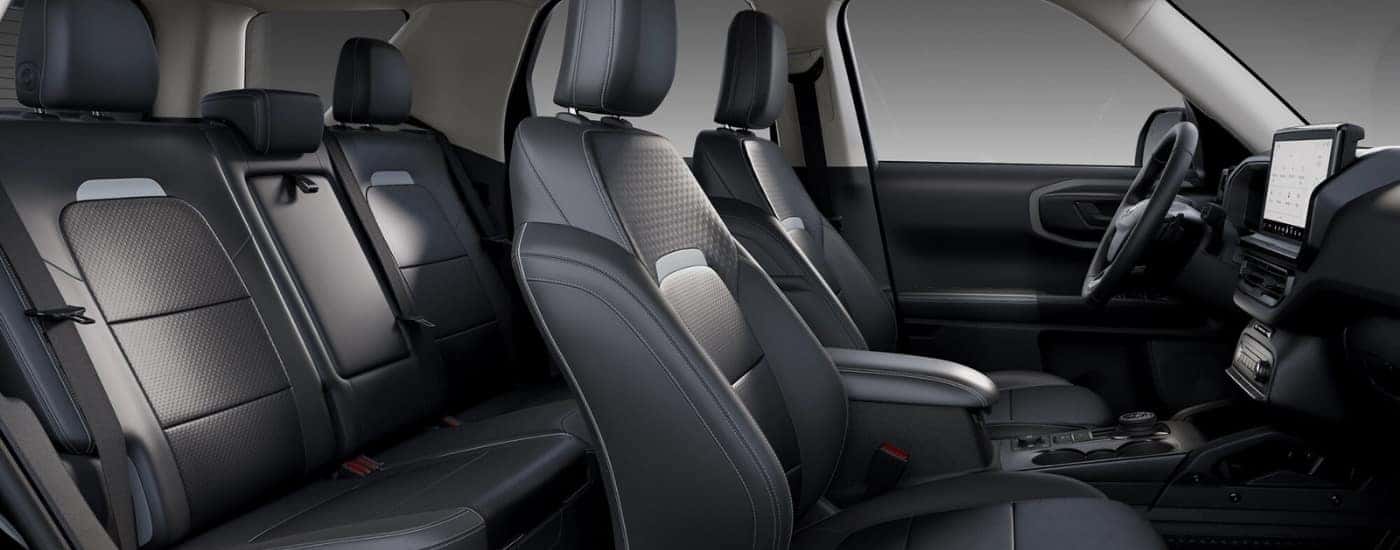 Black interior of a 2026 Ford Bronco Sport