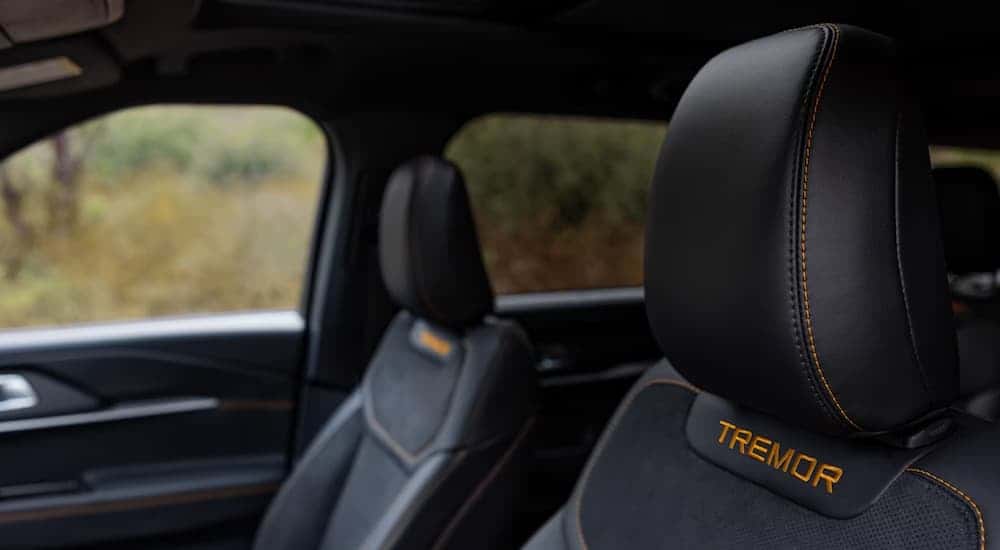 Interior seating of a 2026 Ford Explorer Tremor