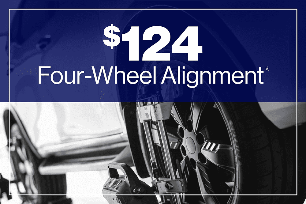 $124 Four-Wheel Alignment*