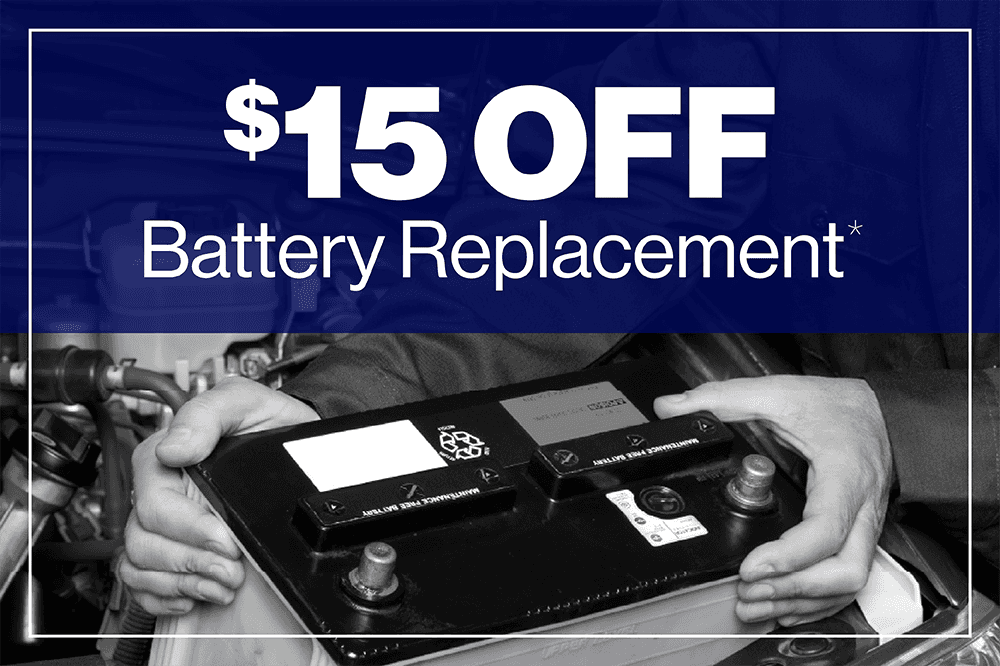 $15 OFF Battery Replacement