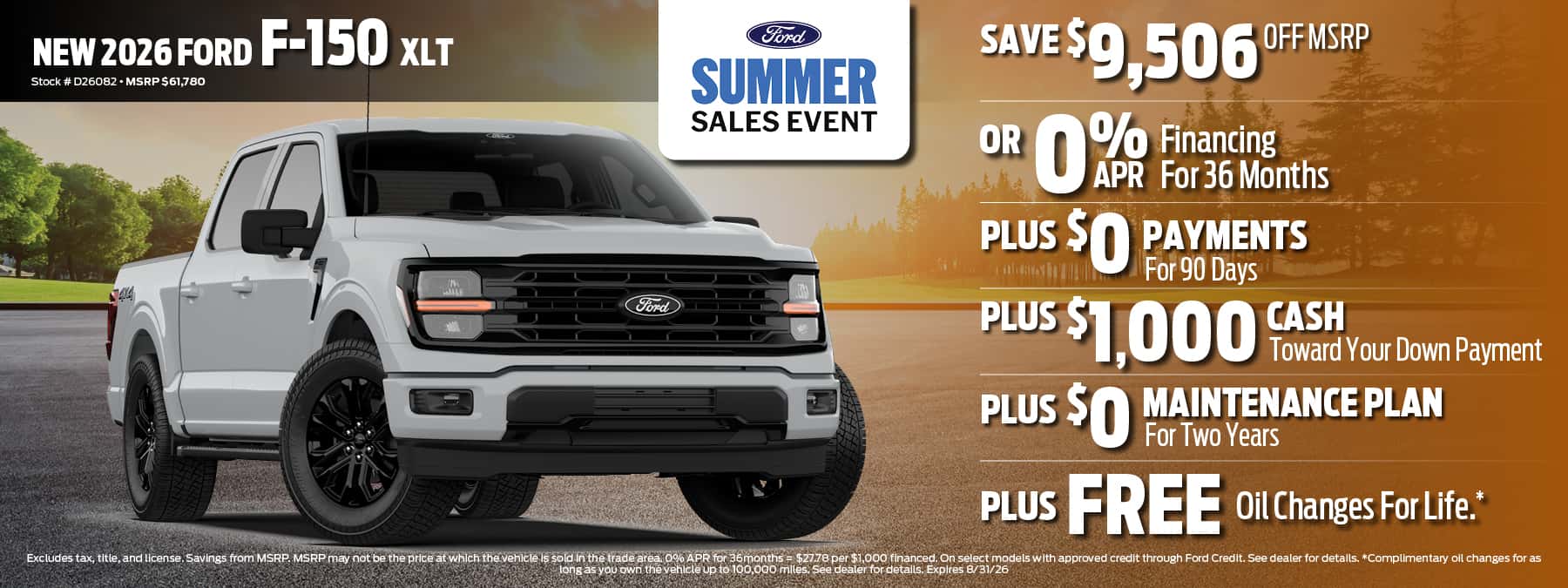 2026 Ford F-150 Finance Offer | D'Orazio Ford