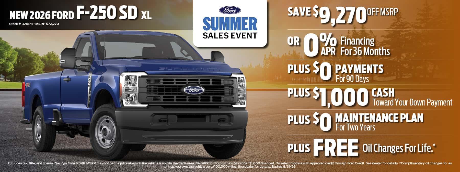 2026 Ford F-250 Finance Offer | D'Orazio Ford