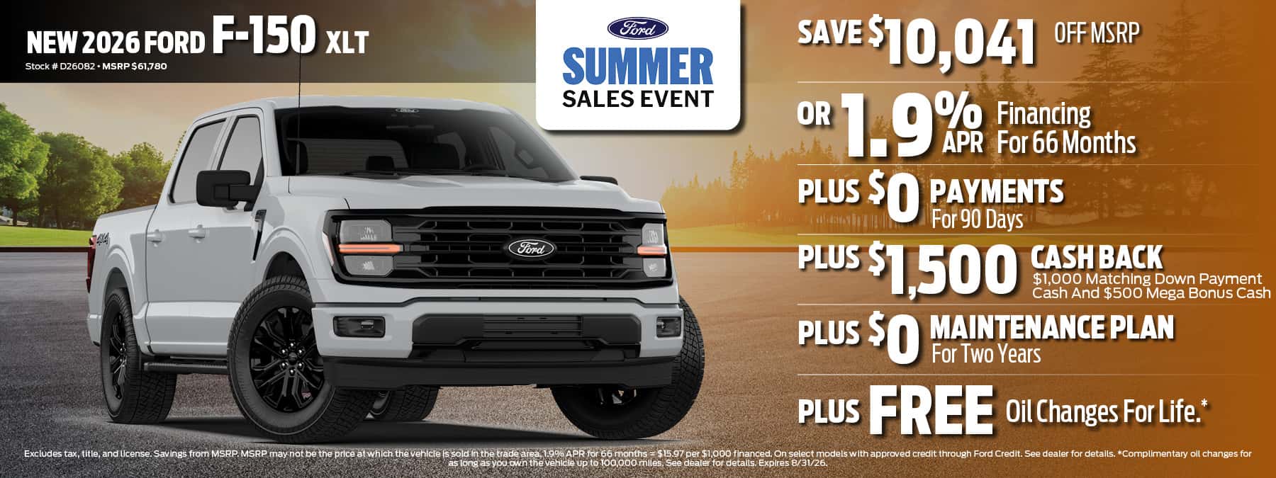 2026 Ford F-150 Finance Offer | D'Orazio Ford