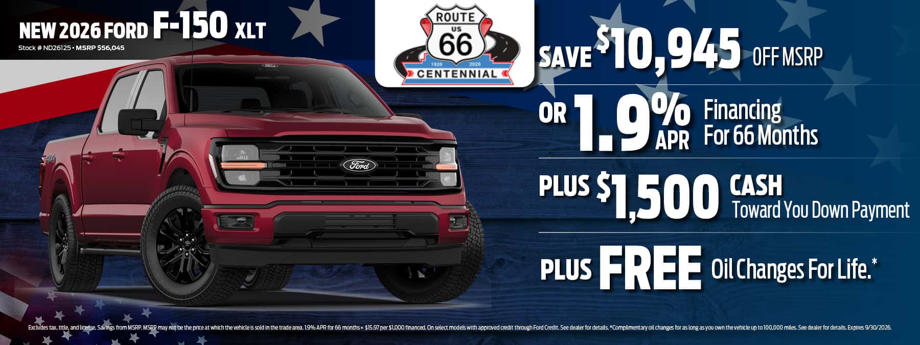 2026 Ford F-150 Finance Offer | D'Orazio Ford