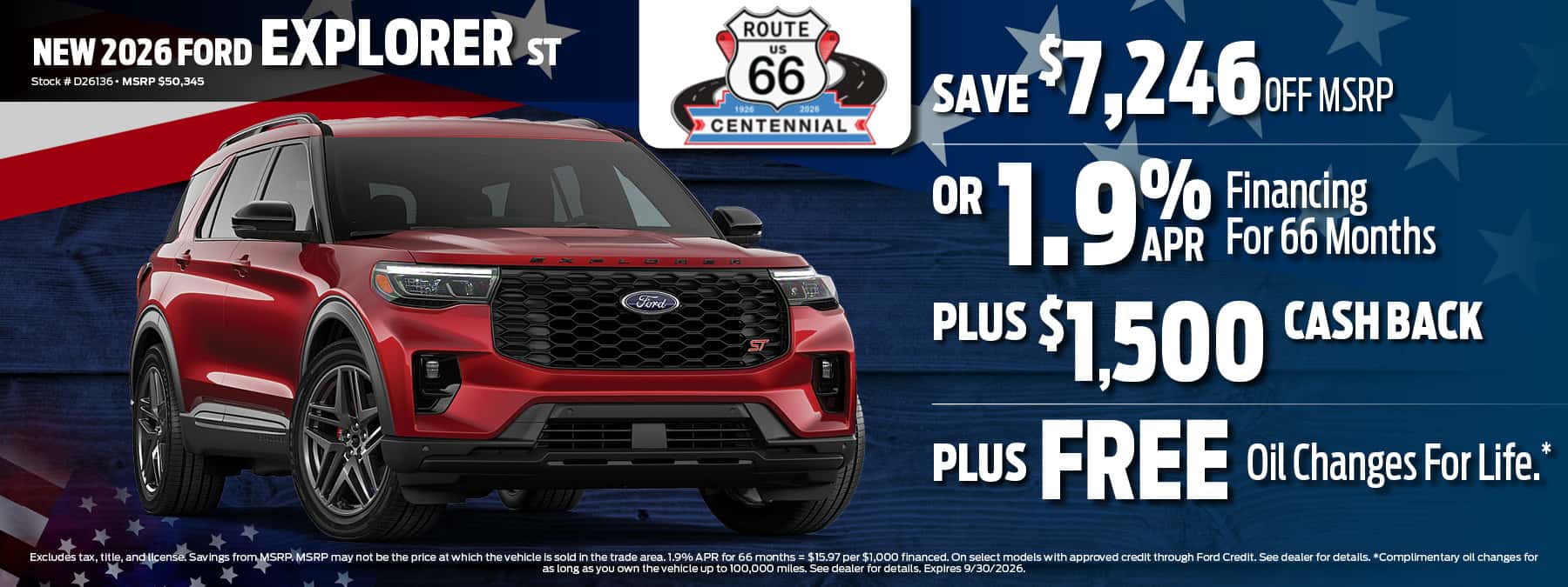 2026 Ford Explorer Finance Offer | D'Orazio Ford