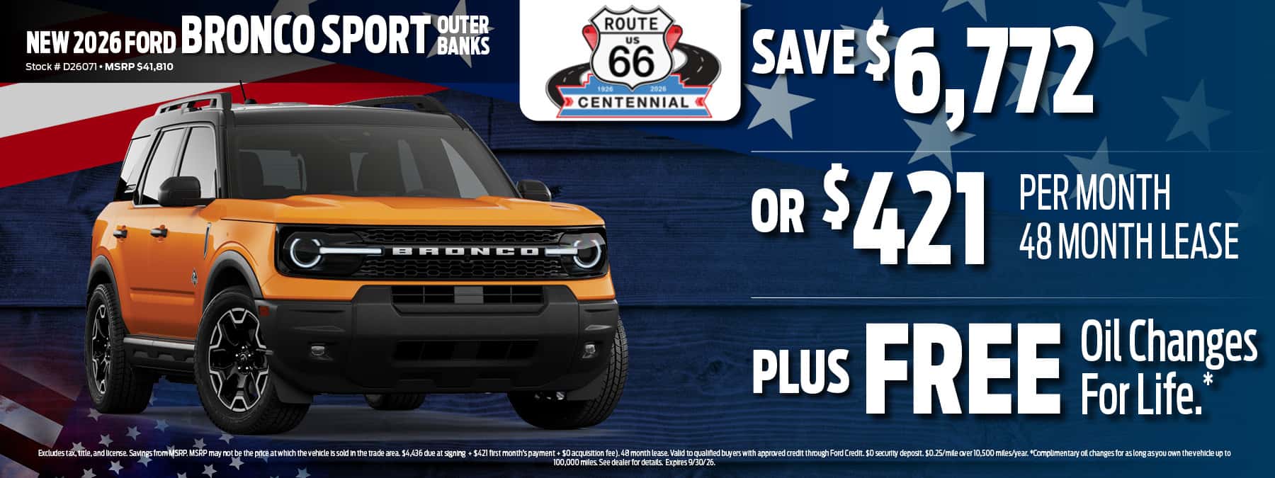 2026 Ford Bronco Sport Buy or Lease Offer | D'Orazio Ford