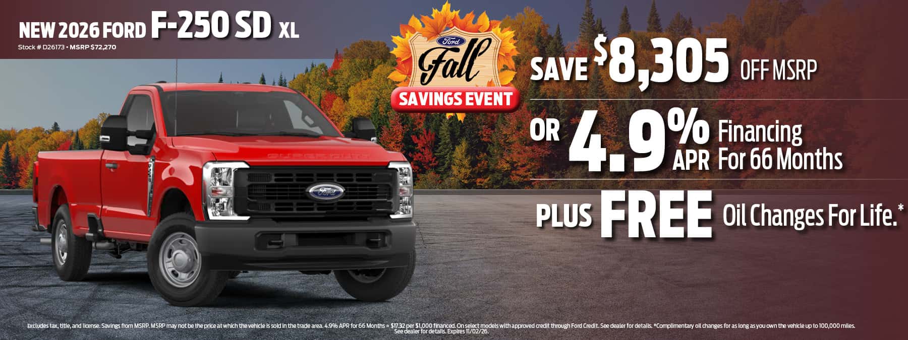 2026 Ford F-250 Finance Offer | D'Orazio Ford