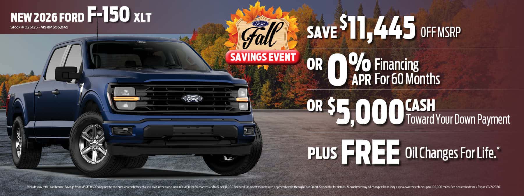 2026 Ford F-150 Finance Offer | D'Orazio Ford