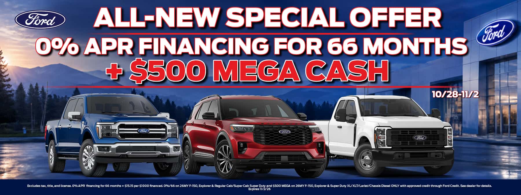 0% Financing Plus Mega Cash | D'Orazio Ford
