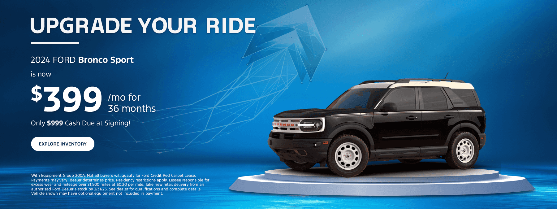2024 Bronco Sport is now $399/mo for 36 months