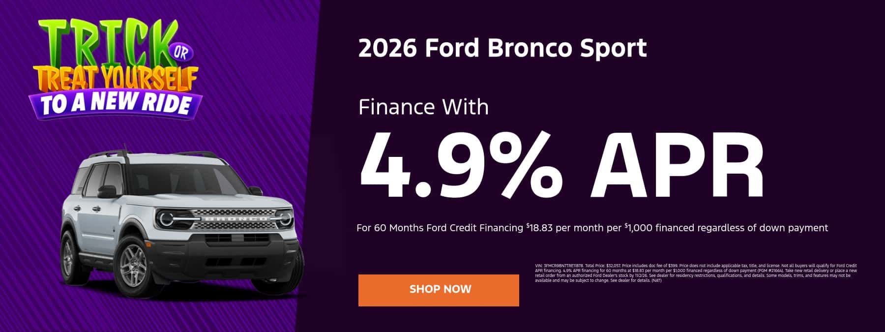 Bronco Sport Offer
