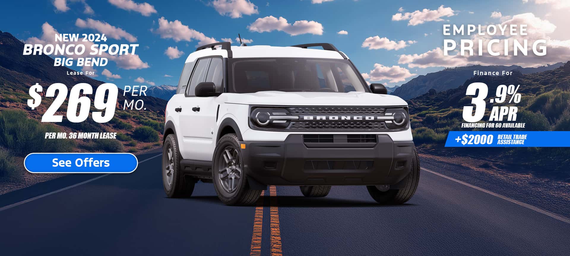 New Ford Bronco Sport Lease special