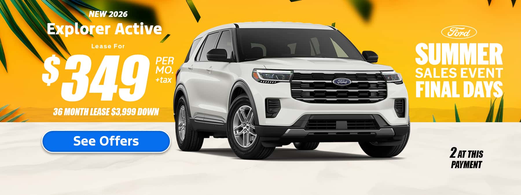 New Ford Explorer Lease Special
