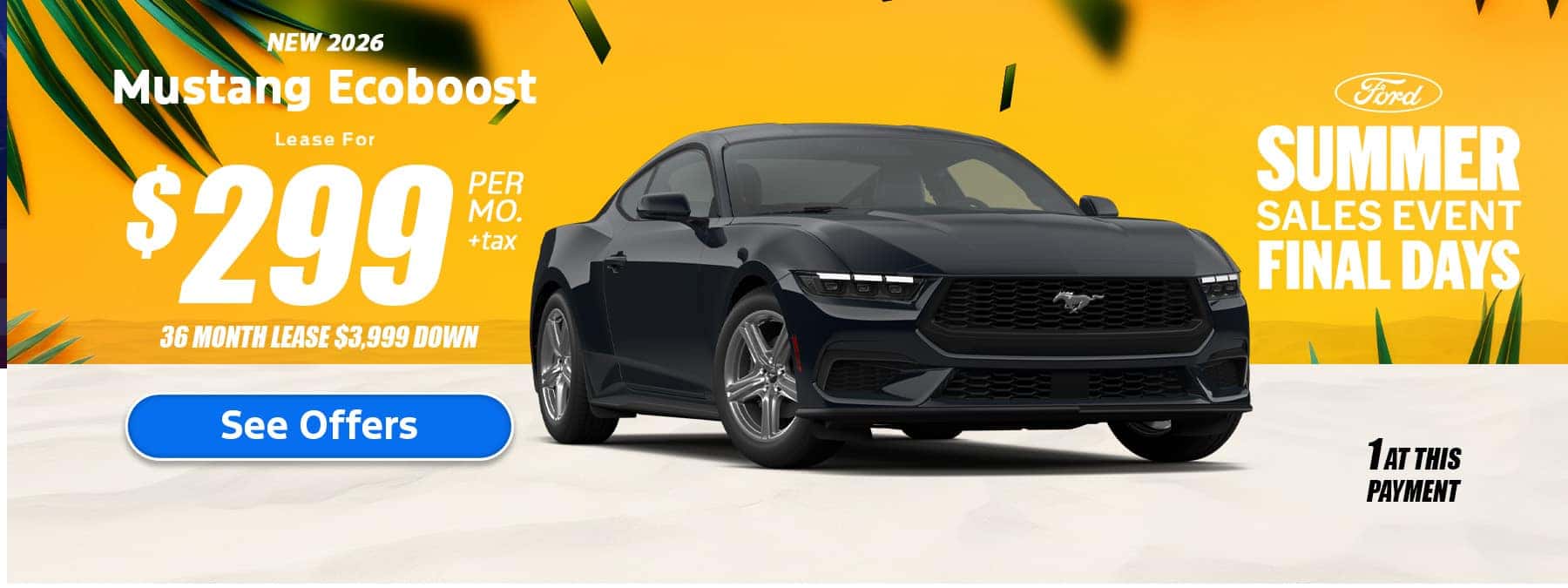 New Ford Mustang EcoBoost Special