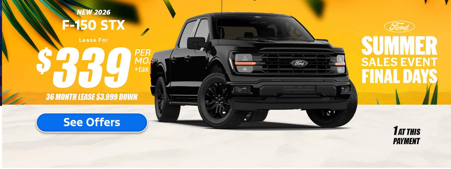 New Ford F-150 Lease Special