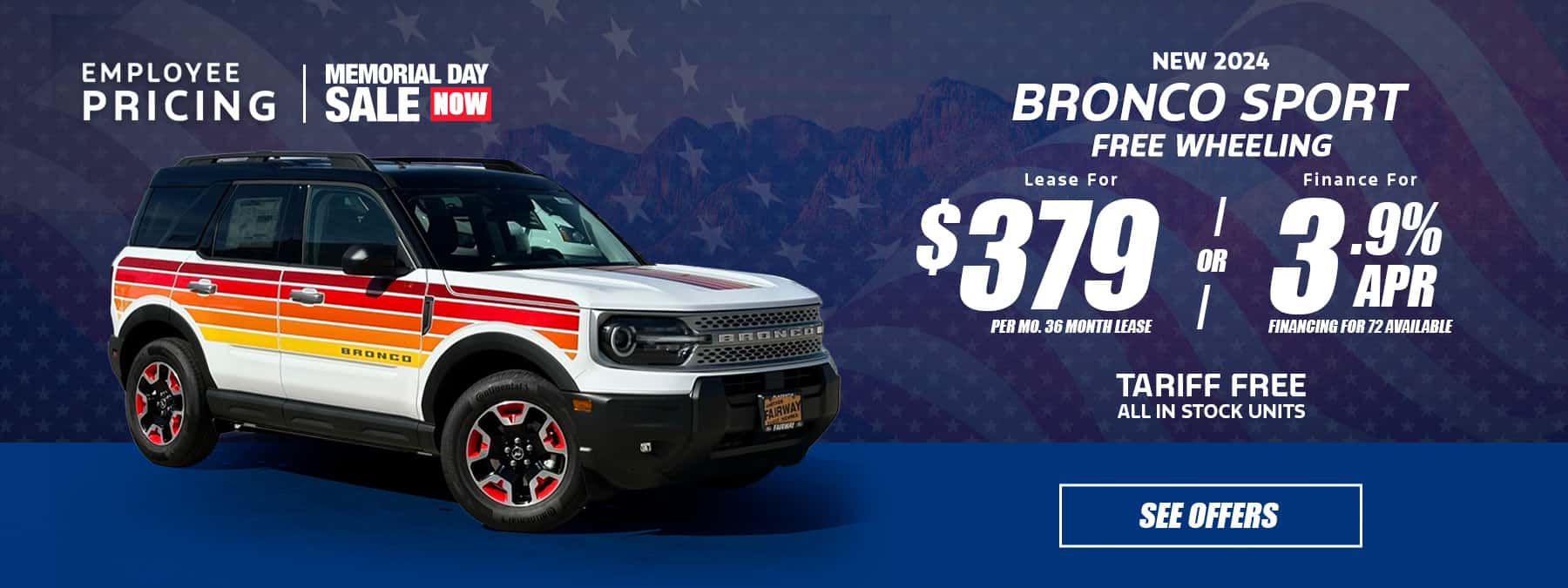 New Ford Bronco Sport Lease special