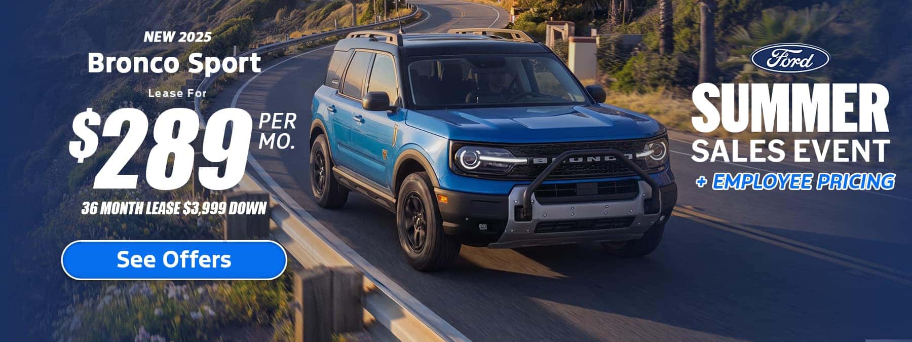 New Ford Bronco Sport Lease special