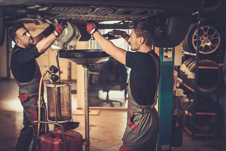 Ford oil change service.
