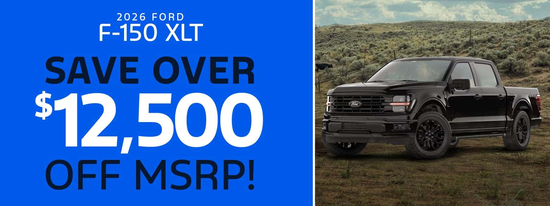 2026 Ford F-150 XLT - July Savings Desktop Offer Slide