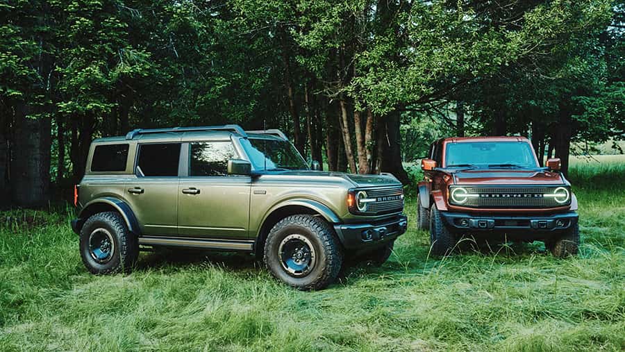 Ford Broncos Side by Side