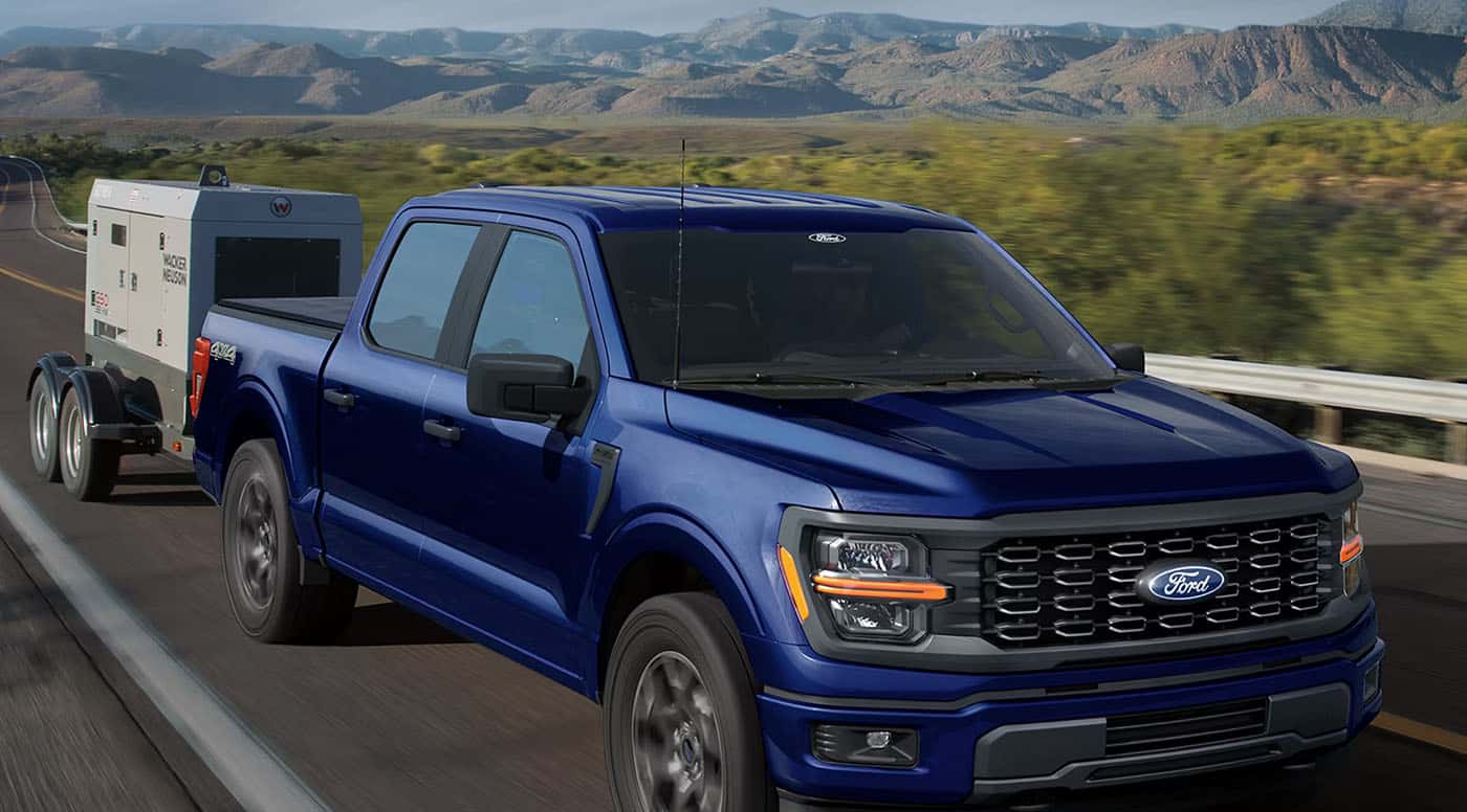 ford f150 towing a small trailer