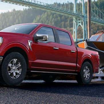 Ford F-150 towing a boat