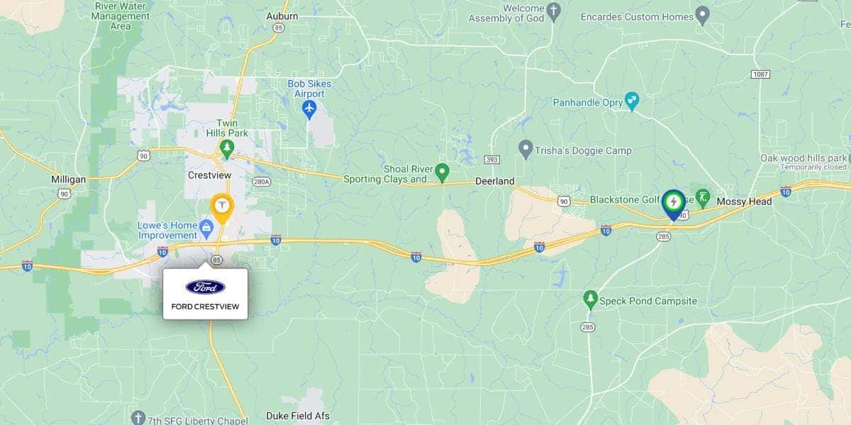 Ford of Crestview Charging Map