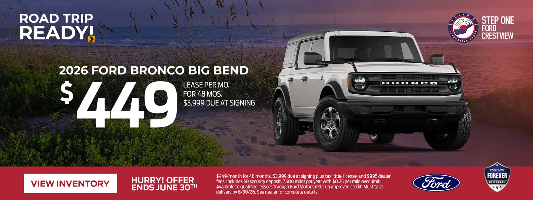 2026 Bronco Big Bend Offer
