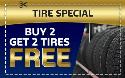 Buy 2 Get 2 Tires Free!