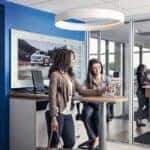 Ford dealer with customer