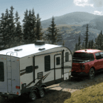 2026 Ford Maverick towing a camper