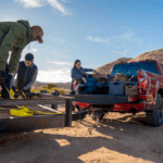 Ford F-150 Lariat being loaded with gear