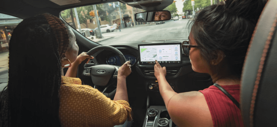 2026 Ford Escape infotainment navigation in use at Ford of Cookeville