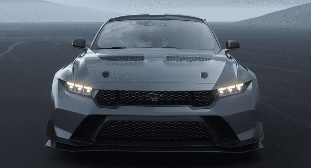 2026 Ford Mustang GTD roars down the street .