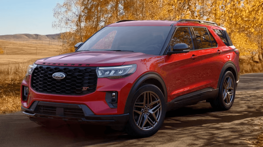 Orange 2026 Ford Explorer ST-line