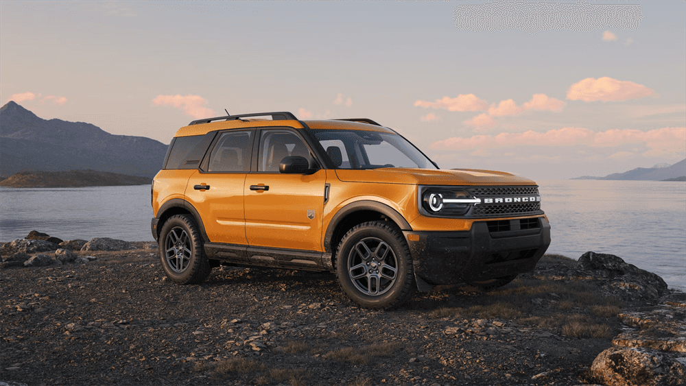 2026 Ford Bronco Sport perked by body of water.