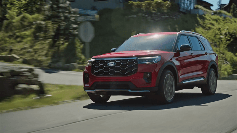 Red 2027 Ford Explorer