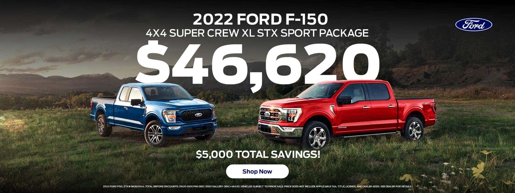 2022 FORD F-150 4X4 SUPER CREW XL STX SPORT PACKAGE