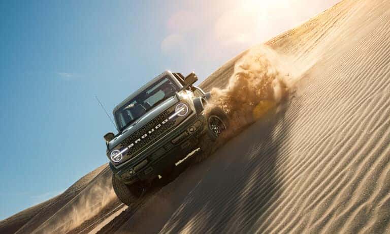 2023 Ford Bronco Exterior Driving Through Sand Dunes