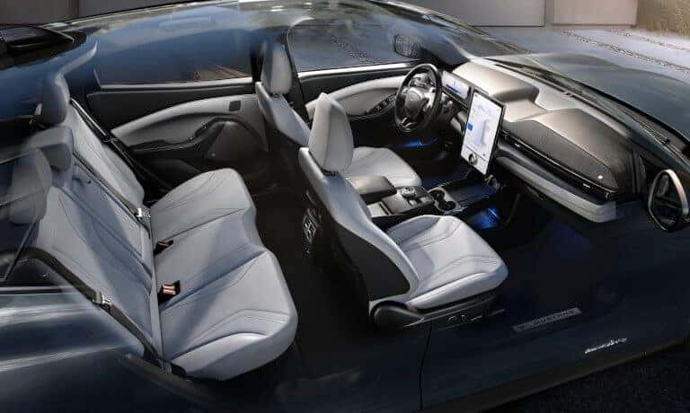 2023 Ford Mustang Mach-E Interior Seating Birds Eye View
