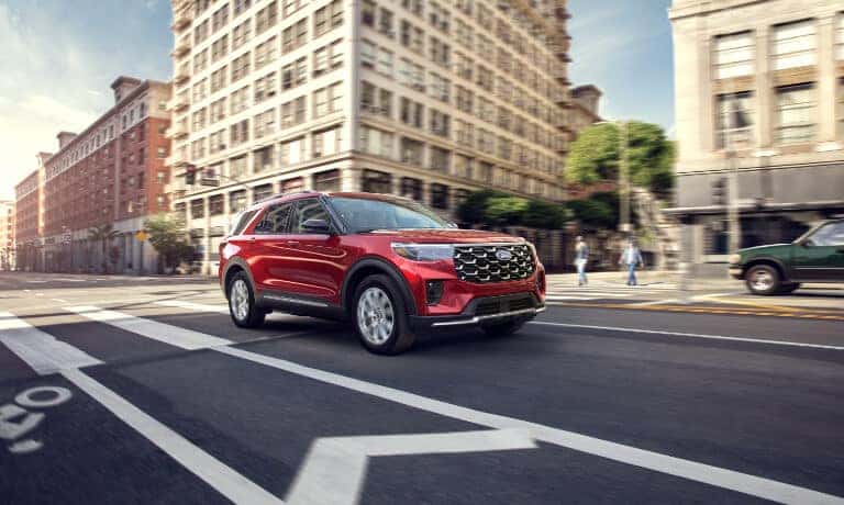 2026 Ford Explorer Exterior Driving Through City