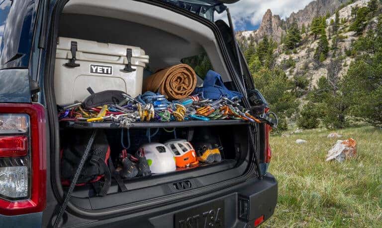 2024 Ford Bronco interior cargo space