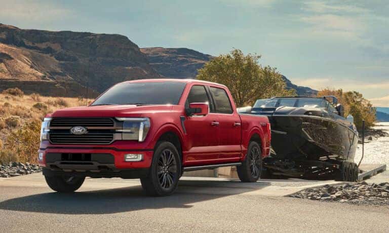 2024 Ford F-150 exterior towing boat out from water