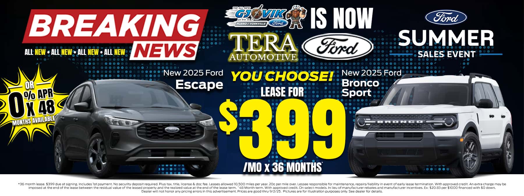 2025 Ford Escape or 2025 Ford Bronco Sport