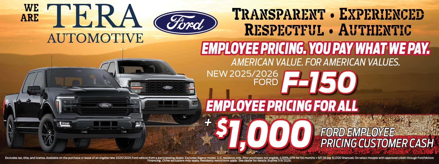 2025/2026 Ford F-150 Offer